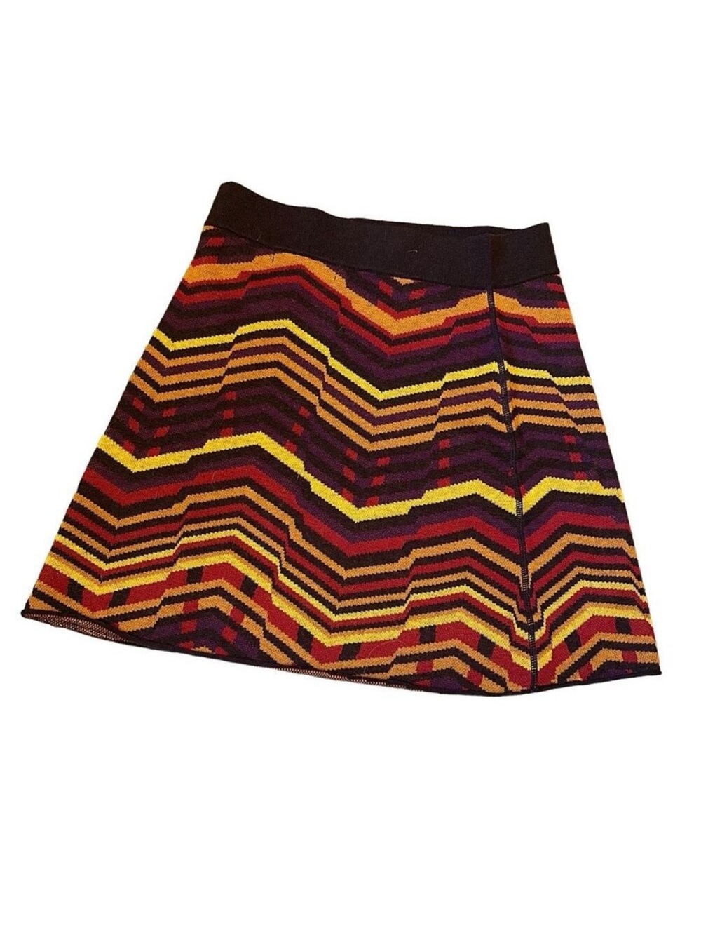 Title nine Chevron Knit Mini Skirt in Fall colors - Picture 2 of 5